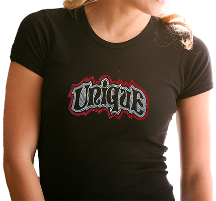 customized rhinestone tee shirts and tank tops
