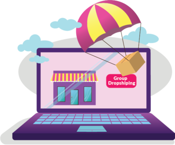 group or drop shipping options for your custom shop