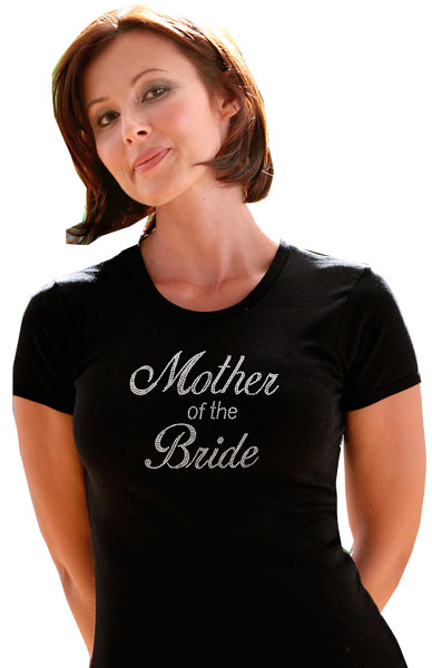 rhinestone mother of bride shirt